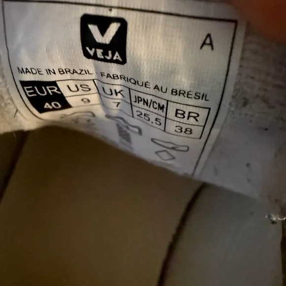 Veja White and Black Sneakers - Picture 5 of 5